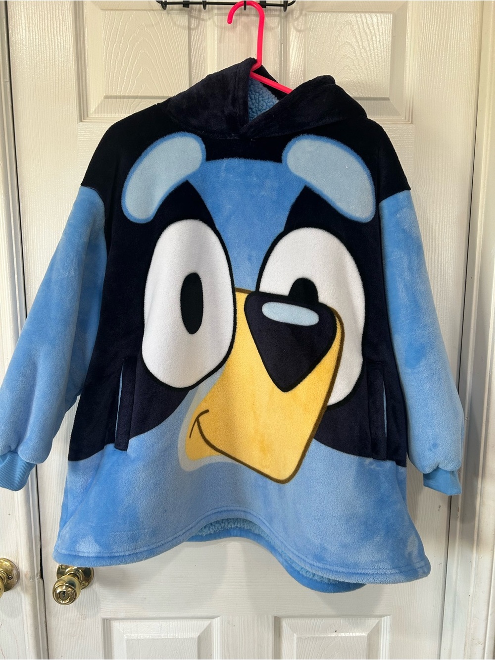 Kids Blue Character Hooded Pullover Jacket